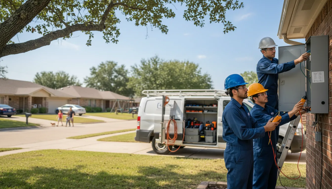 Certified electrician providing emergency electrical services in Orchard, IA